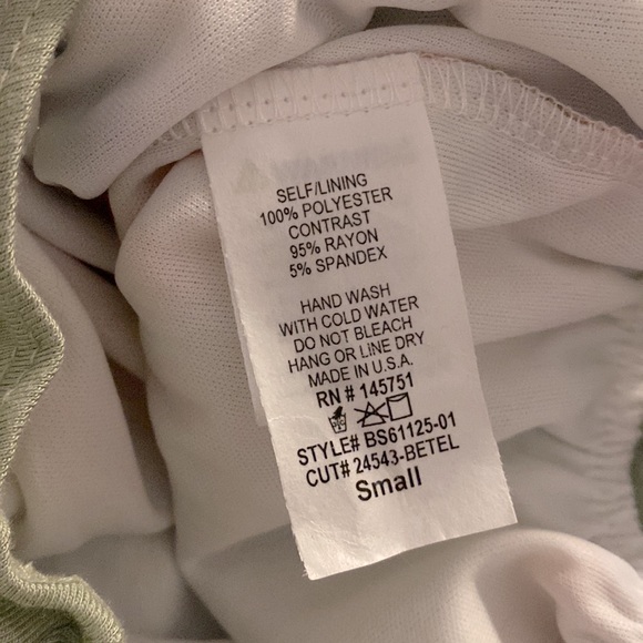 Peach Love California Multi Color Floral Faux Wrap Long Sleeve Bodysuit - Picture 5 of 5